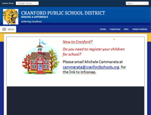 Tablet Screenshot of cranfordschools.org